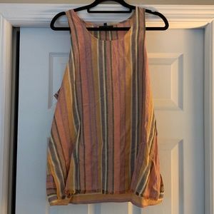 Drew Striped Linen Tank